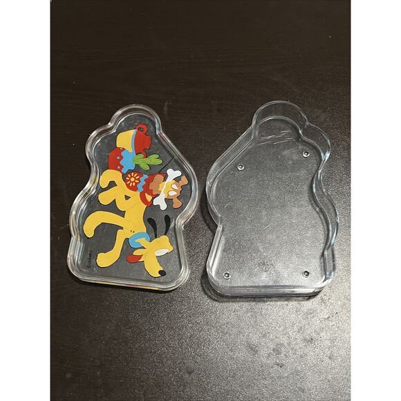 Vintage Disney Pluto Clear Plastic Candy Box Empty - Picture 3 of 4